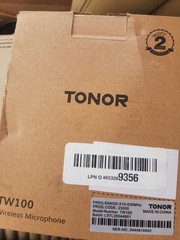 TONOR TW100 Wireless Microphone Headset UHF Wireless Mic System 20 Channel