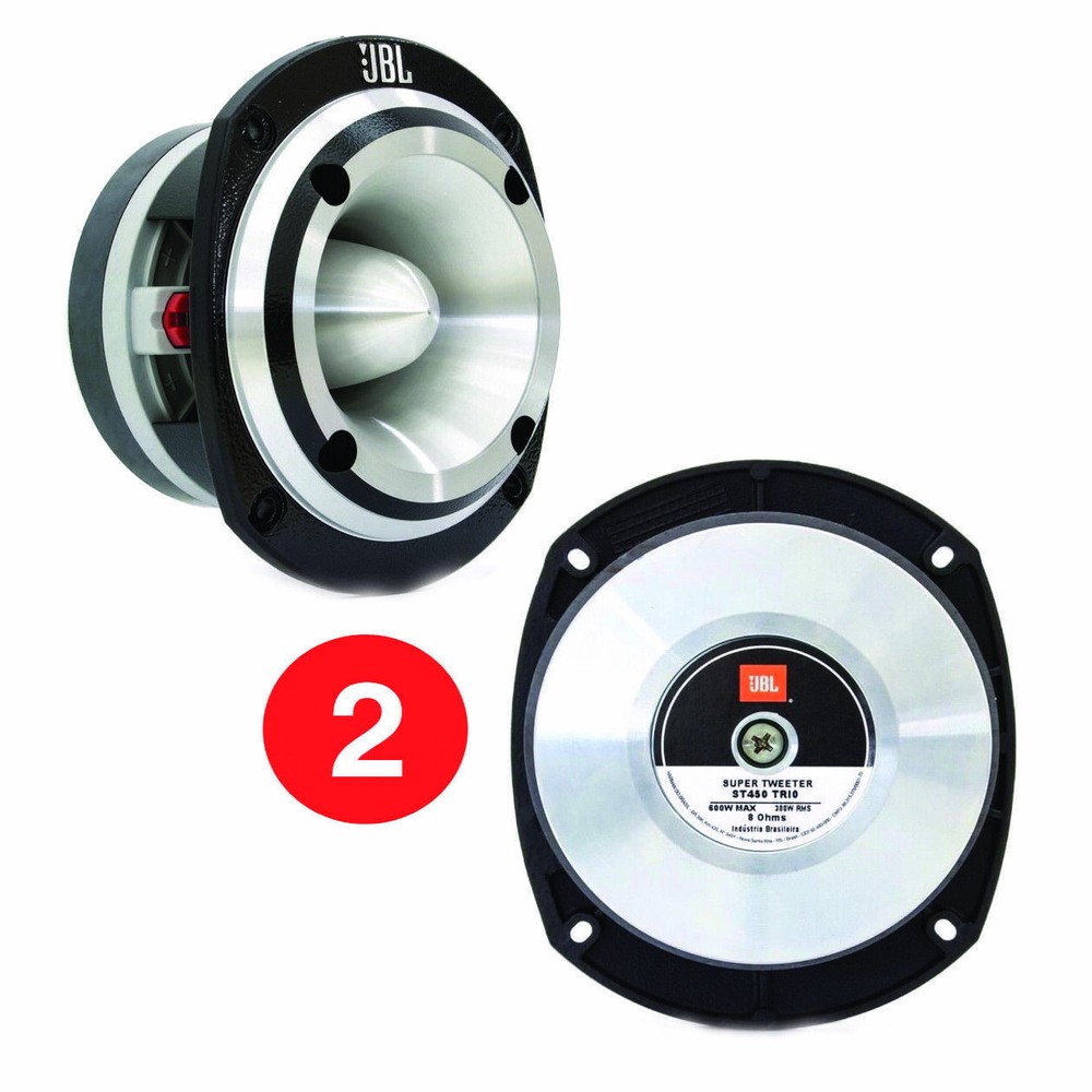2x JBL Selenium ST450 Trio Car Audio Super Bullet Tweeter 600 Watts Peak Power