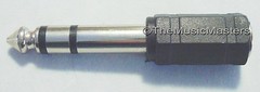 2X 1/8″ 3.5mm Female Jack to 1/4″ Male Plug Stereo Headphone Audio Adapter VWLTW