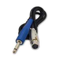 XLR to 1/4 Microphone Cable with Mono Plug for Shielded Audio Custom Length