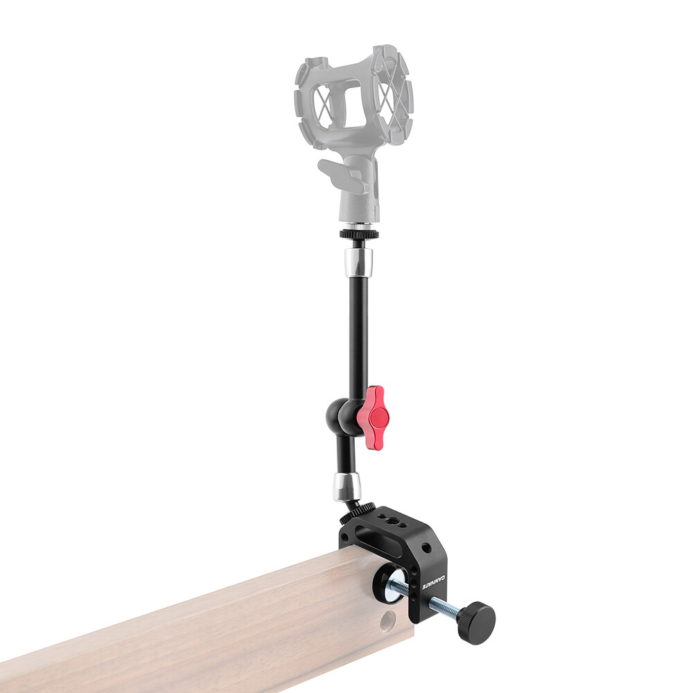 CAMVATE Microphone Mount Support Holder w/203mm Magic Arm & Super Clamp Base