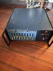 Neptune Graphic Equalizer 910 Vintage Rack Black& Blue Works Electronics USA