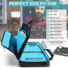 DJ Controller Bag Case, Portable DJ Travel Case, Fits Pioneer DDJ REV1 SR SR2 OM