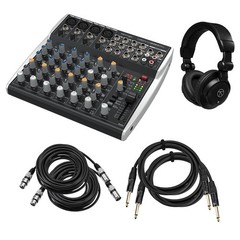 Behringer XENYX 1202SFX Premium Analog 12-Input Mixer with USB Interface, Bundle