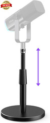 Desktop Microphone Stand, Heavy-Duty Metal Adjustable Table Mic Stand with 5/8″