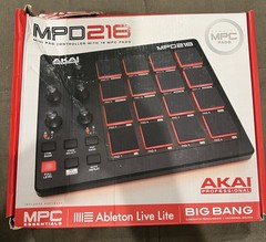 Akai Professional MPD218 MIDI Pad Controller w/ 16 MPC Pads – Open Box, W/Cable