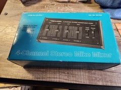 TESTED Realistic Radio Shack 4 channel Stereo Microphone Mixer 32-1105 IN BOX