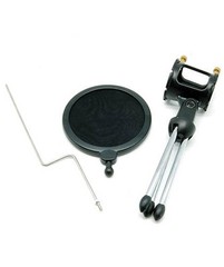 Microphone Mic Shock Mount Studio Desktop Table Top Tripod Stand w/ Pop Filter