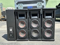 4) DYNACORD VL 262 2 -WAY PASSIVE FULL RANGE SPEAKER W/ CASE #6569R (THS)
