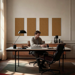 4PCS Acoustic Panels, 24″X12″ Fabric Acoustic Panels for Walls, Self-Adhesive So