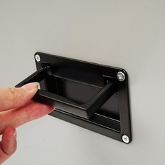 9U Server Rack Cabinet Carbon Steel Grey Mobile Casters & Cable Ports