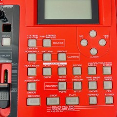 Fostex MR-8 Digital Multi-Track Recorder Red w/ Power Adapter TESTED Please Read