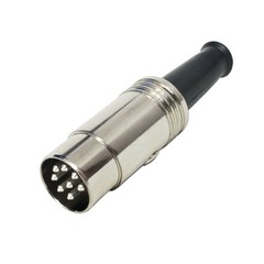 Switchcraft 8 Pin Straight Din Plug 270 Degree. 15BL8M