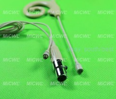 Snail ear Microphone For Shure Audio-Technica Sennheiser MiPro Detachable Wire
