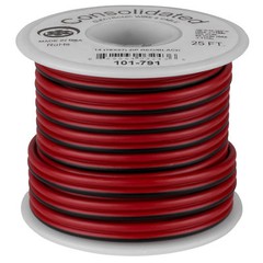 Consolidated 25 ft. 14 AWG Power Speaker Wire (Red/Black)