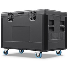 Cable Trunk ATA Road Case Utility Road Trunk Flight Case w/ Wheels for Pro Audio