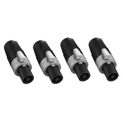 Rannsgeer speakon connector 4 pole with Twist Lock (4 Pack)