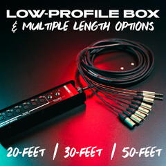 CableWorks By Gator Cases Backline Series 6×2 Drop Snake – 20 Feet, (6) Channel