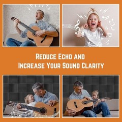 12 Pack High Density Acoustic Foam Panels – 1″ x 12″ x 12″ Soundproof Wedges