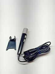 3M Vintage Microphone Black Silver Wired With Stand Used