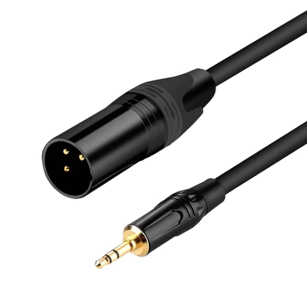 3.5Mm to XLR Cable, 1.5 FT XLR to 3.5Mm Unbalanced 1/8 Inch Mini Jack Stereo to