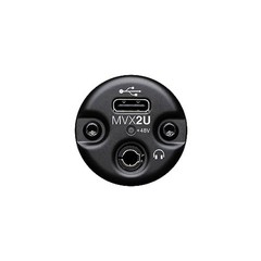 Shure MVX2U XLR-to-USB Digital Interface with Headphone Jack Integrated Pre-amp