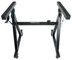 Rockville Z40W Z-Style Keyboard Stand+Wheels+Bag Fits Hammond XK-5