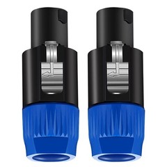 5Core Speakon 4 Pole Male Plug Compatible Audio Cable Connectors High Quality