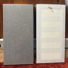 x2 Acoustic Wall Panels 23.5×12” Gray Fabric Soundproof Sound Absorbing Studio