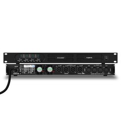FULODE Professional 4-Channel Power Amplifier, 1U 4 x 1500W at 4-Ohm Audio…