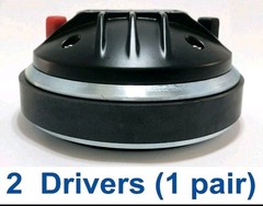 Pair Polyimide Compression Driver 700W 8Ω Bolt-On+Screw-On DE250P MB Acoustics