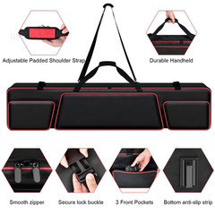 [Bag Only] Piano keyboard Case Compatible 52.76 x 11.02 x 5.12 inches, Black