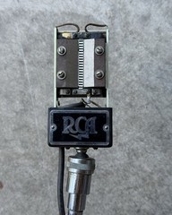 Vintage RCA 74-B MI-4036-D Ribbon Microphone Tested Working w/ Desk Stand