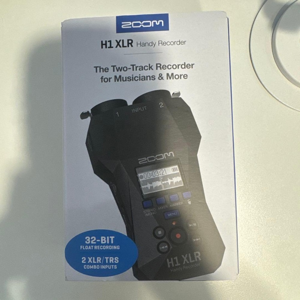 ZOOM H1 XLR Handy Recorder 32-Bit Float 2-Track XLR/TRS From Japan