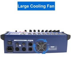 Professional Powered Mixer Power Mixing Amplifier 8 Channel Amp 16DSP USB 1500W