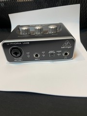 Used Behringer U-PHORIA UM2 Single Channel Audio Interface – Black – Tested