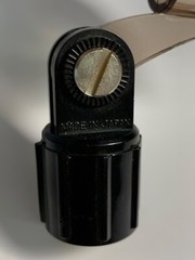 Vintage Microphone Holder for Stand Black Plastic Metal Screw 1980’s Japan Made