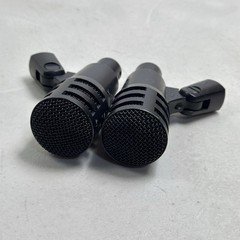 2 X AUDIX F10 PERCUSSION DRUM MICROPHONE SET of 2 MICROPHONES MICS TESTED