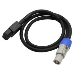 16AWG Stage Lighting Fixture PowerCon Gray to IEC-60320-C13 Power Cable