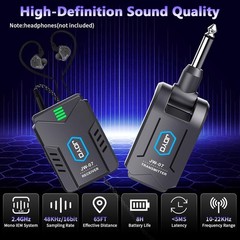 JOYO Wireless in Ear Monitor System Upgraded 2.4G (JW-07 New Version)