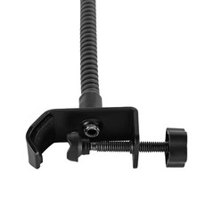 Black Microphone Stand Adjustable Microphone Holder w/ Desk Clamp for recording
