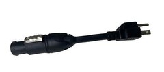 Neutrik NAC3FX-W-TOP-ACM-6 15A True1 Power OUT To AC Edison Male 6 Inch Cable