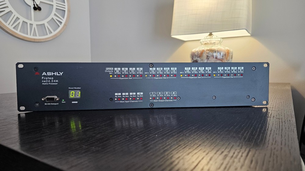 ASHLY Protea ne 24.24M Matrix Processor – 8 Inputs / 12 Outputs