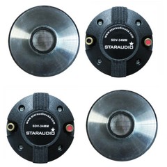 4Pcs 1.35″ 34MM PA Speaker Driver Tweeters Horn Titanium Compression Screw-On