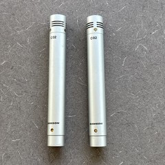 2pcs Samson C02 Small Diaphragm Condenser Microphone Pair Silver XLR Mountable