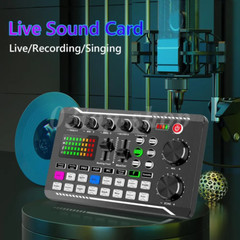 Home Studio Mixing Console Live Studio Audio DJ Sound Mixer Condenser Microphone