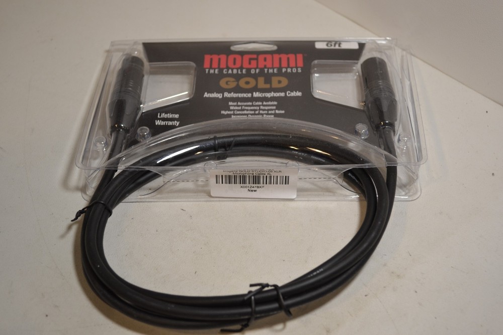 Mogami Gold Neglex Quad Microphone Cable for Studio Neutrik XLR 6 ft.