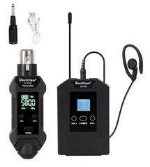 Wireless in Ear Monitor System with Transmitter Clip on Receiver Automatic Pairi