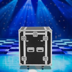 12U PA DJ Rack / Road Case Slant Mixer Top Rack with DJ Table Tops 661 lbs Load
