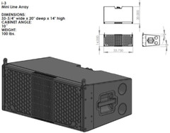 CLAIR Global i-3 , 3-Way Speaker Cabinet , (Medium Format Line Array)